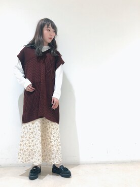 「広瀬すず」｜やぎみさきさん（レディース・153cm）の秋コーディネート