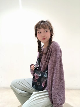 「モールニット」｜やぎみさきさん（レディース・153cm）の秋コーディネート