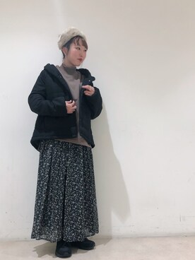 「スウエット」｜「アイテム（その他アウター）」を使った、やぎみさきさん（レディース・153cm）の秋コーディネート