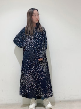 「FILA（フィラ）のアイテム（シューズ）」を使った、やぎみさきさん（レディース・153cm）の春コーディネート