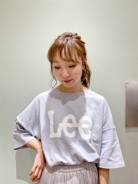 「Lee（リー）のアイテム（トップス）」を使った、やぎみさきさん（レディース・153cm）の春コーディネート