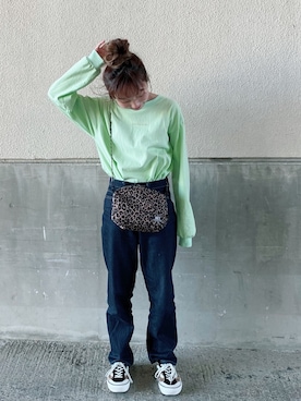 「NiCORON（ニコロン）のアイテム」を使った、やぎみさきさん（レディース・153cm）の春コーディネート