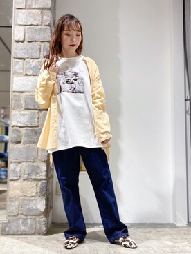 「ミッキー」｜「アイテム（バレエシューズ）」を使った、やぎみさきさん（レディース・152cm）の春コーディネート