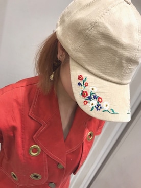 「キャップ女子」｜14+ イオンモール鶴見緑地店 スタッフさん（レディース・160cm）の秋コーディネート