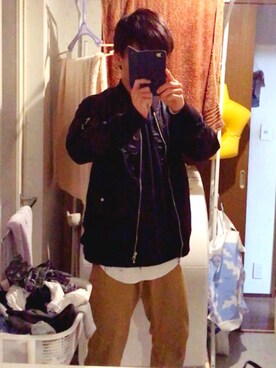 「MM6 Maison Margiela（ｴﾑｴﾑｼｯｸｽ ﾒｿﾞﾝ ﾏﾙｼﾞｪﾗ）のアイテム（その他アウター）」を使った、Keiさん（メンズ・172cm）の春コーディネート