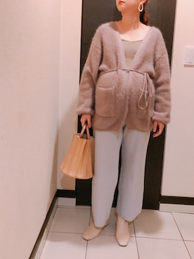 「CLEA（クレア）のアイテム（リング）」を使った、ochinasanさん（レディース・157cm）の冬コーディネート