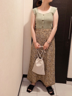 「Lara Flamingo（ララフラミンゴ）のアイテム」を使った、ochinasanさん（レディース・156cm）の夏コーディネート