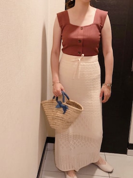 「Lara Flamingo（ララフラミンゴ）のアイテム」を使った、ochinasanさん（レディース・156cm）の夏コーディネート