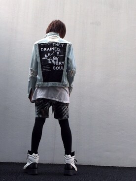 「MISBHV（ミスビヘイブ）のアイテム（デニムジャケット）」を使った、つなさん（メンズ・174cm）の春コーディネート