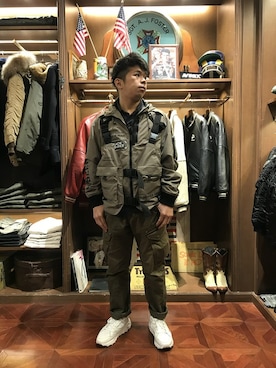 「セパレート」｜南慎也さん（メンズ・166cm）の春コーディネート
