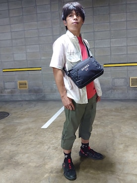 南慎也さん（メンズ・166cm）の夏コーディネート