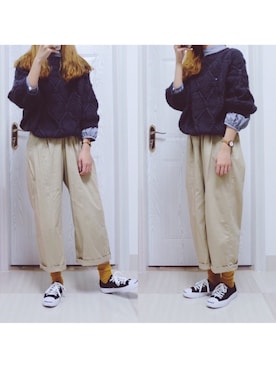 sleepinglateさん（レディース・164cm）の冬コーディネート