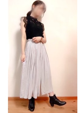 「高見え」｜「アイテム（アナログ腕時計）」を使った、むぎ。さん（レディース・153cm）の夏コーディネート