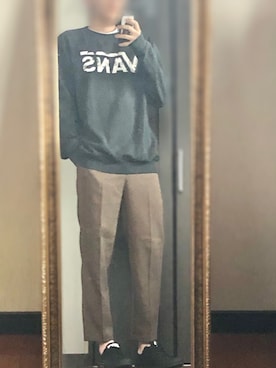 「VANS（バンズ）のアイテム（スウェット）」を使った、ゆうだいさん（メンズ・175cm）の秋コーディネート