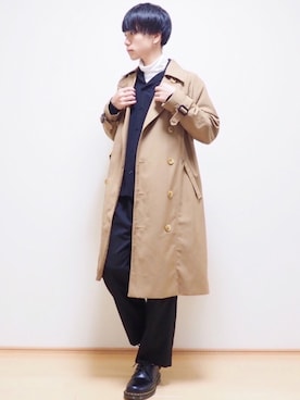 「LIDNM（リドム）のアイテム（パンツ）」を使った、MASAKIさん（メンズ・168cm）の秋コーディネート
