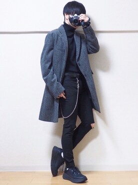 チェスターコートを使った 韓国コーデ の人気ファッションコーディネート Wear