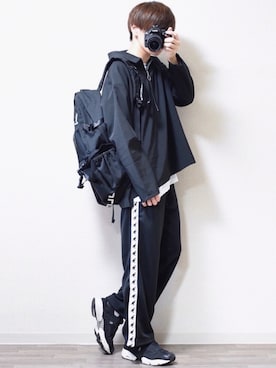 「KANGOL（カンゴール）のアイテム（パンツ）」を使った、MASAKIさん（メンズ・168cm）の春コーディネート