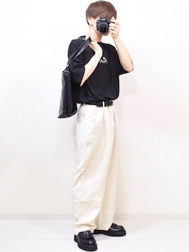 「act'm（アクトム）のアイテム（シューズ）」を使った、MASAKIさん（メンズ・168cm）の夏コーディネート