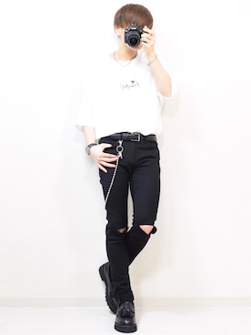 「Daniel Wellington（ダニエルウェリントン）のアイテム」を使った、MASAKIさん（メンズ・168cm）の夏コーディネート