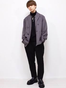 「act'm（アクトム）のアイテム（シューズ）」を使った、MASAKIさん（メンズ・168cm）の秋コーディネート