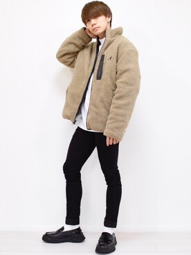 「KANGOL（カンゴール）のアイテム（ジャケット/アウター）」を使った、MASAKIさん（メンズ・168cm）の秋コーディネート