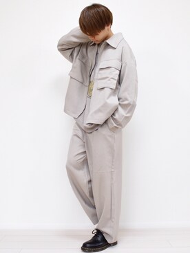 「Dr. Martens（ドクターマーチン）のDr.Martens / ドクターマーチン 1461 3EYE GIBSON SHOE 3ホール ギブソン シューズ ブーツ（ブーツ）」を使った、MASAKIさん（メンズ・168cm）の秋コーディネート