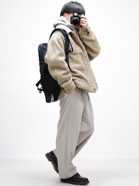 「make a ray!（メイク ア レイ！）のアイテム（ブルゾン）」を使った、MASAKIさん（メンズ・168cm）の冬コーディネート