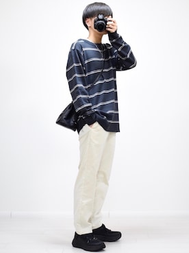 「LHME（エルエイチエムイー）のアイテム」を使った、MASAKIさん（メンズ・168cm）の冬コーディネート