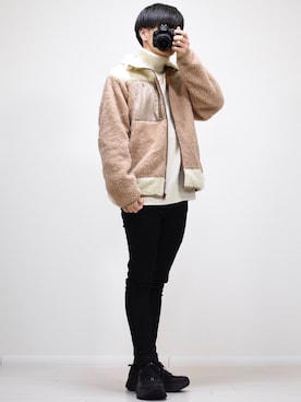 「KANGOL（カンゴール）のアイテム（ジャケット/アウター）」を使った、MASAKIさん（メンズ・168cm）の冬コーディネート