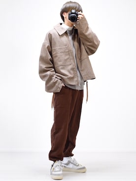「act'm（アクトム）のアイテム（ジャケット/アウター）」を使った、MASAKIさん（メンズ・168cm）の冬コーディネート