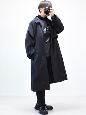「GUコーデ」｜「アイテム（トレンチコート）」を使った、MASAKIさん（メンズ・168cm）の冬コーディネート