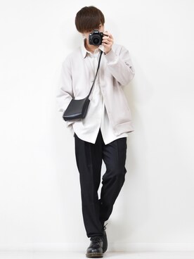 「CREARE -LINO-（クレアーレリノ）のアイテム（パンツ）」を使った、MASAKIさん（メンズ・168cm）の春コーディネート