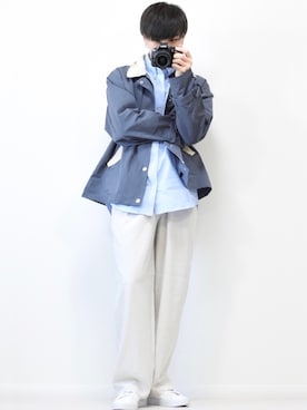 「epnok（エプノック）のアイテム（ブルゾン）」を使った、MASAKIさん（メンズ・168cm）の春コーディネート