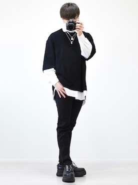 「URBAN RESEARCH Sonny Label（アーバンリサーチサニーレーベル）のアイテム（パンツ）」を使った、MASAKIさん（メンズ・168cm）の春コーディネート