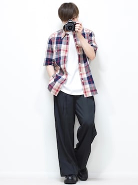 「MACKINTOSH PHILOSOPHY（ﾏｯｷﾝﾄｯｼｭ ﾌｨﾛｿﾌｨｰ）のアイテム」を使った、MASAKIさん（メンズ・168cm）の春コーディネート
