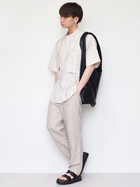 「Dr. Martens（ドクターマーチン）のアイテム（サンダル）」を使った、MASAKIさん（メンズ・168cm）の夏コーディネート