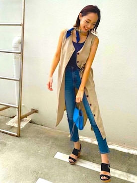 「アイテム（シャツワンピース）」を使った、harucoさん（レディース・167cm・20代）の秋コーディネート