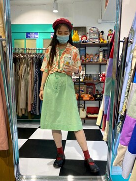 「pattern shirt」｜CatKithanさん（レディース・164cm）の夏コーディネート