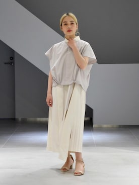 「ASTRAET（アストラット）のアイテム（ワンピース/ドレス）」を使った、岩永　千明さん（レディース・156cm）の春コーディネート
