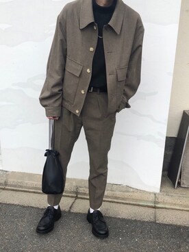 「リドム」｜「アイテム（ブルゾン）」を使った、Leoさん（メンズ・167cm）の春コーディネート