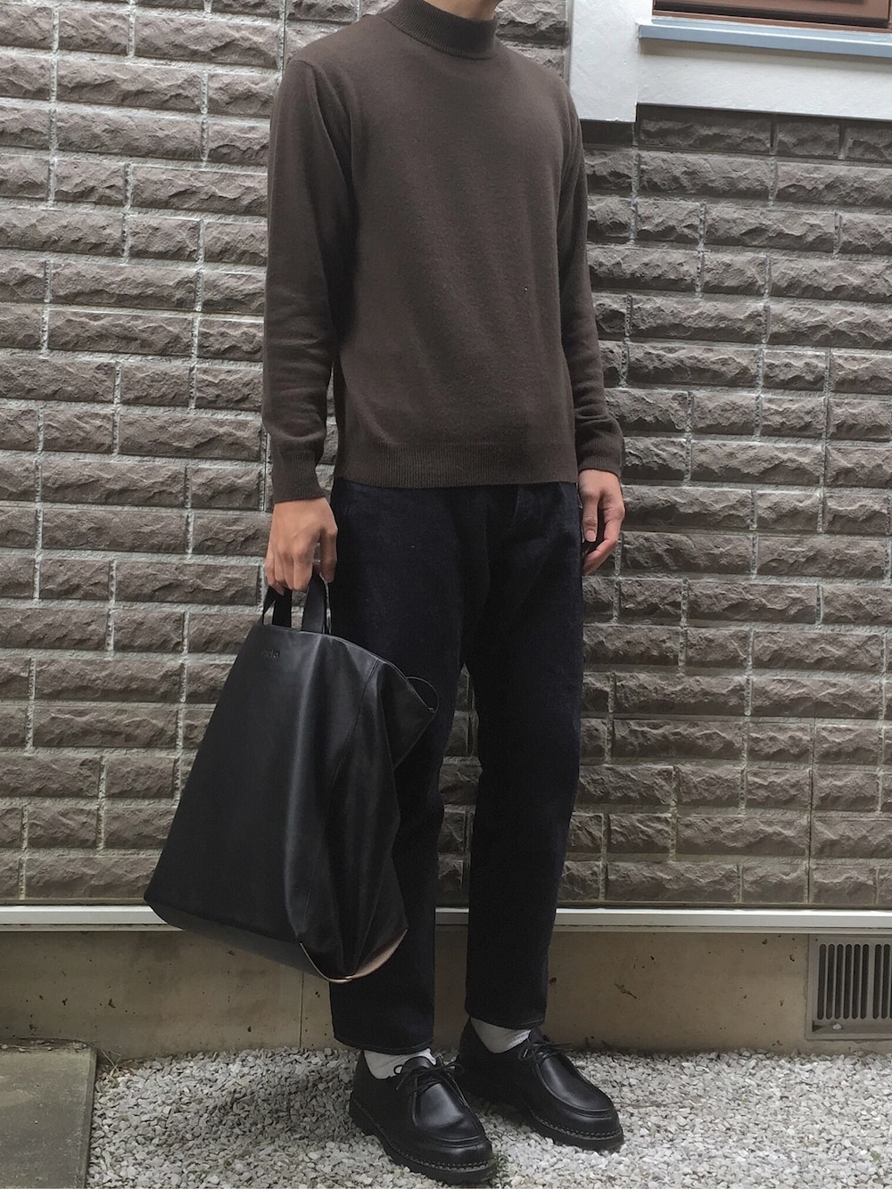 「ParabootのPARABOOT MICHAEL 7165 04/パラブーツ ミカエル #（ブーツ、ブラック系）」を使った、kenさん（メンズ・186cm）の春コーディネートの1枚目の写真