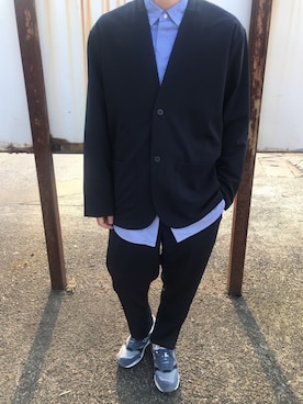 「ノーカラージャケット」｜こーふくさん（メンズ・171cm）の春コーディネート