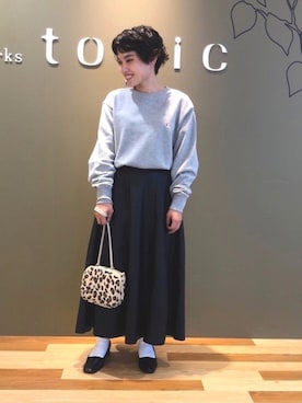 「エコレザー」｜たかやまゆいさん（レディース・153cm）の秋コーディネート