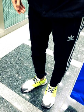 「THE NORTH FACE（ザノースフェイス）のアイテム（マウンテンパーカー、ブラック系）」を使った、Tanimoto Ryugoさん（メンズ）の冬コーディネート