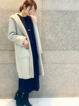 「KATHARINE ROSS（キャサリンロス）のアイテム（その他アウター）」を使った、KATHARINEROSS さん（レディース・156cm）の冬コーディネート