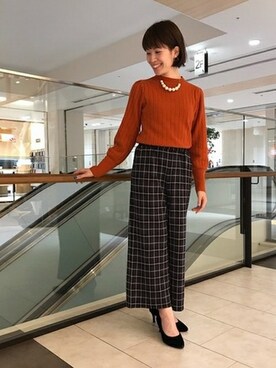 「KATHARINE ROSS（キャサリンロス）のアイテム（アクセサリー）」を使った、KATHARINEROSS さん（レディース・156cm）の冬コーディネート