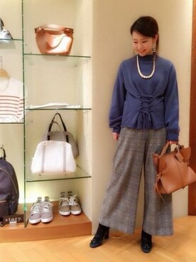 「KATHARINE ROSS（キャサリンロス）のアイテム（アクセサリー）」を使った、KATHARINEROSS さん（レディース・152cm）の冬コーディネート