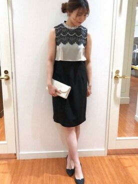 「KATHARINE ROSS（キャサリンロス）のアイテム（ワンピース）」を使った、KATHARINEROSS さん（レディース・160cm）の冬コーディネート