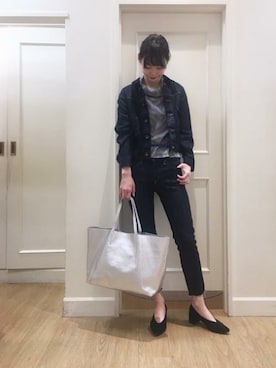 「KATHARINE ROSS（キャサリンロス）のアイテム（デニムジャケット）」を使った、KATHARINEROSS さん（レディース・167cm）の冬コーディネート