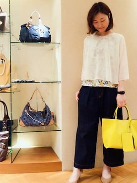 「KATHARINE ROSS（キャサリンロス）のアイテム（デニムパンツ）」を使った、KATHARINEROSS さん（レディース・163cm）の春コーディネート